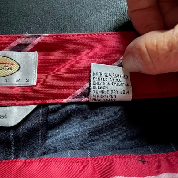 Talbots Navy Pinstripe Stretch Skirt – 10 P | Cotton Blend - Picture 4 of 8